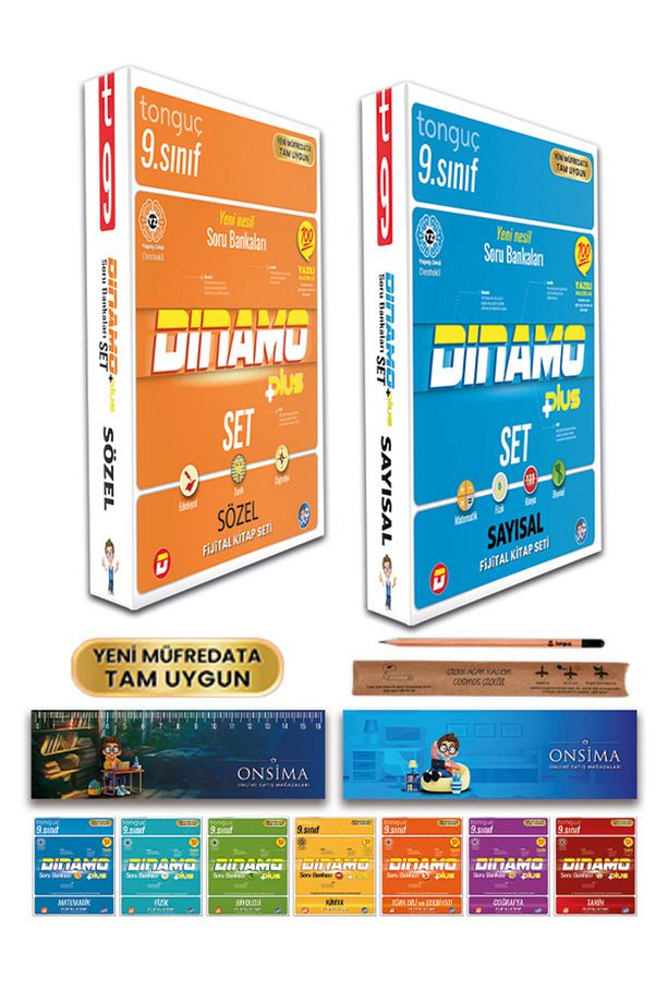 9. Sınıf Dinamo Plus Tüm Dersler Soru Bankası Set 7 Kitap - Sözel Sayısal - 1