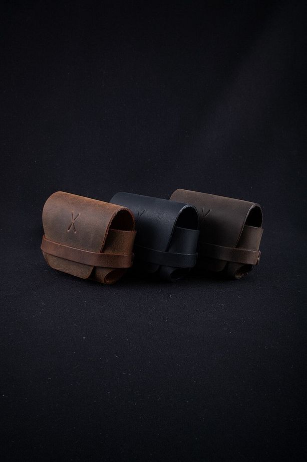 Minimal X Airpods Pro Kılıf - Siyah - El Yapımı & Gerçek Deri - Minimalist Tasarım - 8