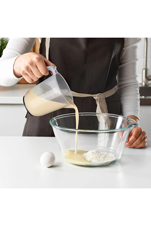 دورق مقياس 1 لتر بلاستيك بقاعدة مانعة للانزلاق - 2