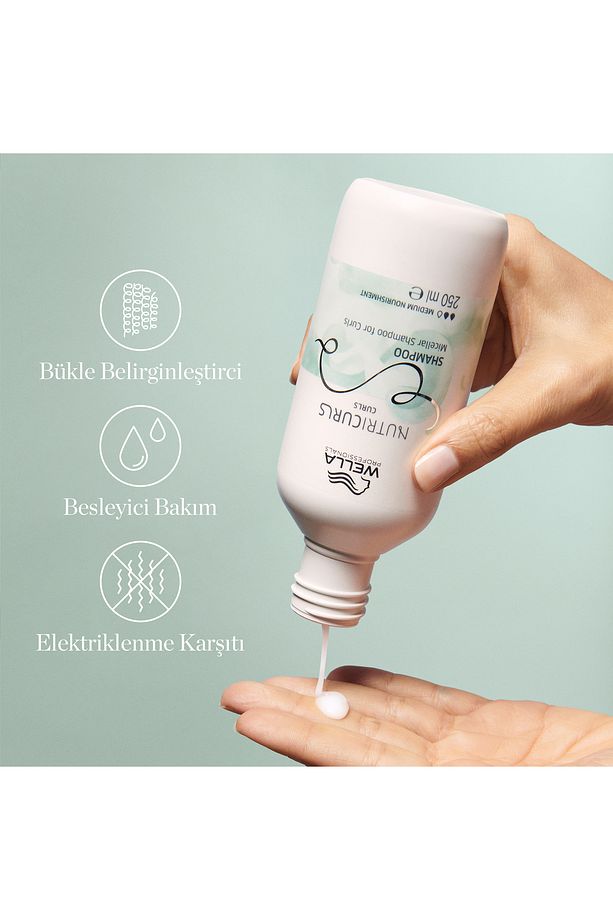 Nutricurls Miselar Şampuan 250 ml - Bukle Belirginleştirme ve Besleme - 3
