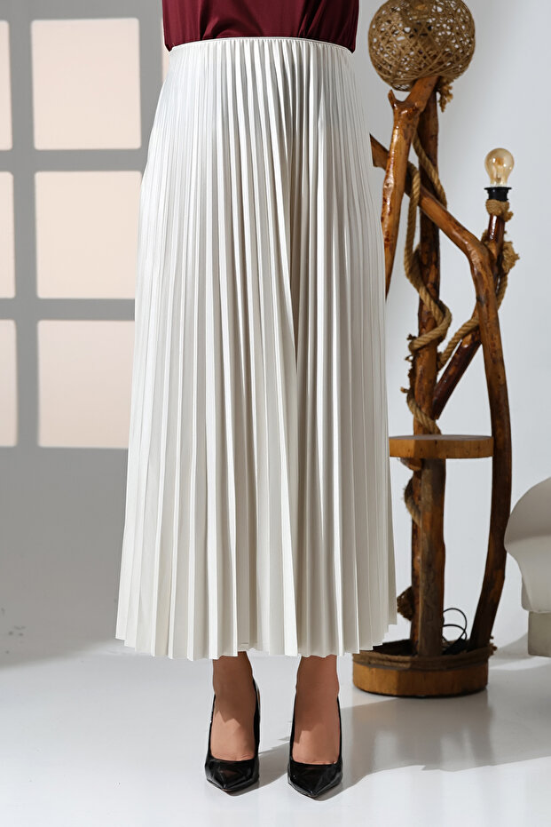 Piliseli Etek [EKRU] - 2