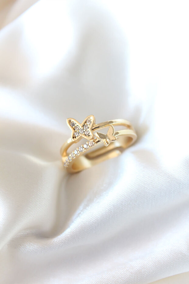 Zircon Stone Plated Women's Ring Tj-Byk2321