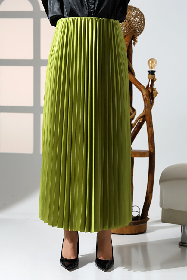 Piliseli Etek [YEŞİL] - 4