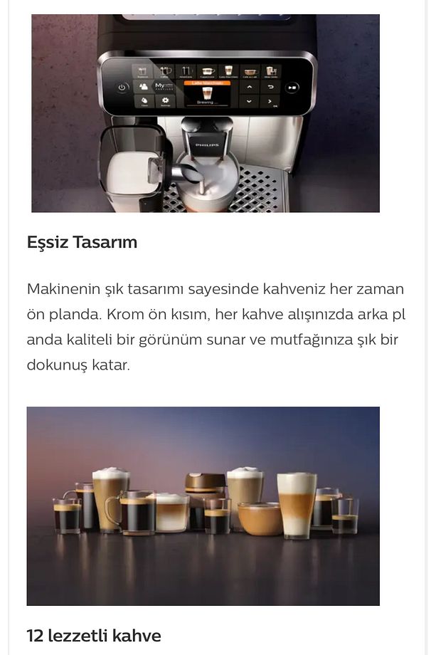 Tam Otomatik Epsresso Makinesi, 12 Farklı Kahveli, Lattego Süt Sistemi, Aquaclean Filtre - 4