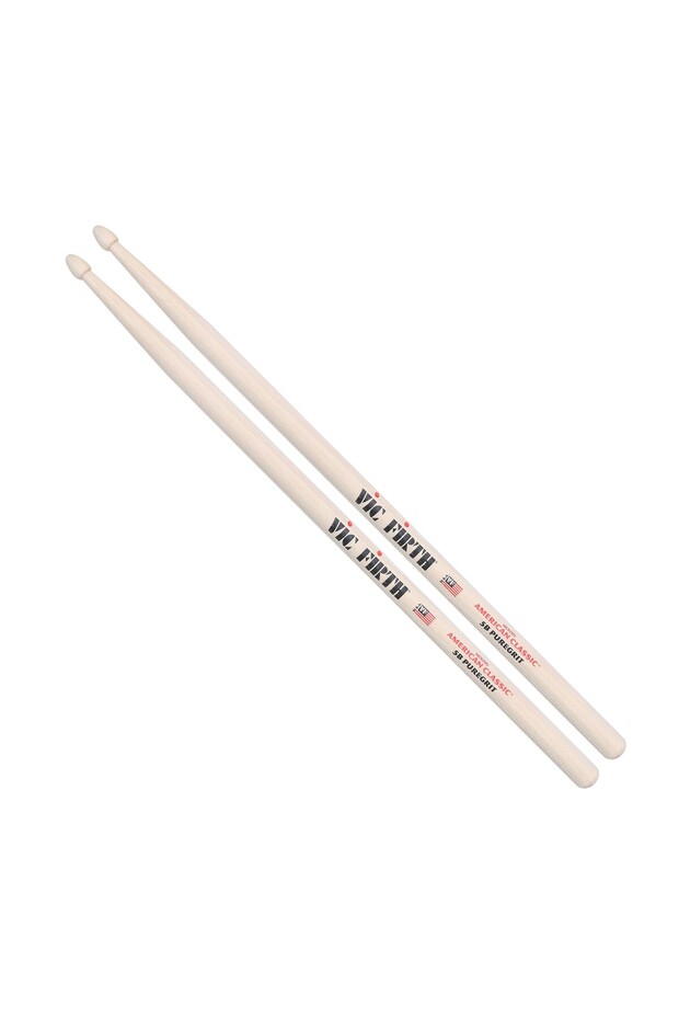 V5Bpg American Classic 5B Pure Grit Drumstick (Professional) | Glossless Raw Surface Technology