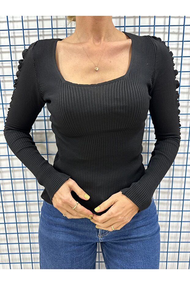 Μπλούζα με πλισέ - 3