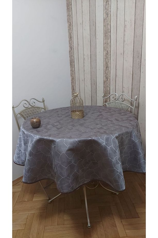 Birinci Sınıf ,fonluk Kumaş,dertsiz,yuvarlak ,fiskos,yemek Masası Örtüsü - 3