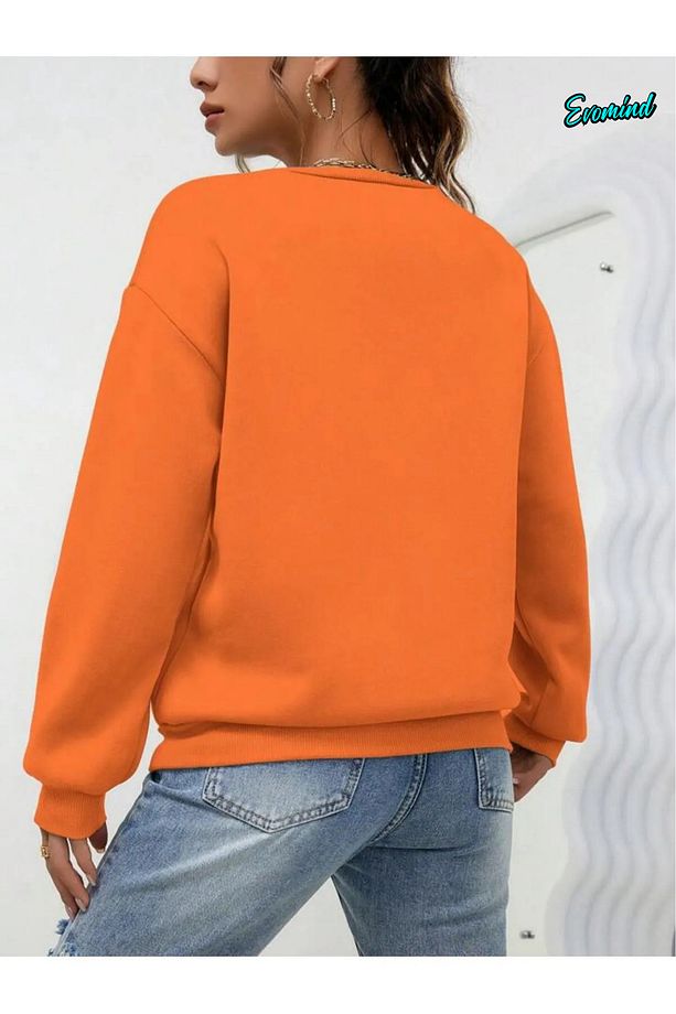 Unisex Düz Çocuk ve Yetişkin Bisiklet Yaka Sweatshirt - 2