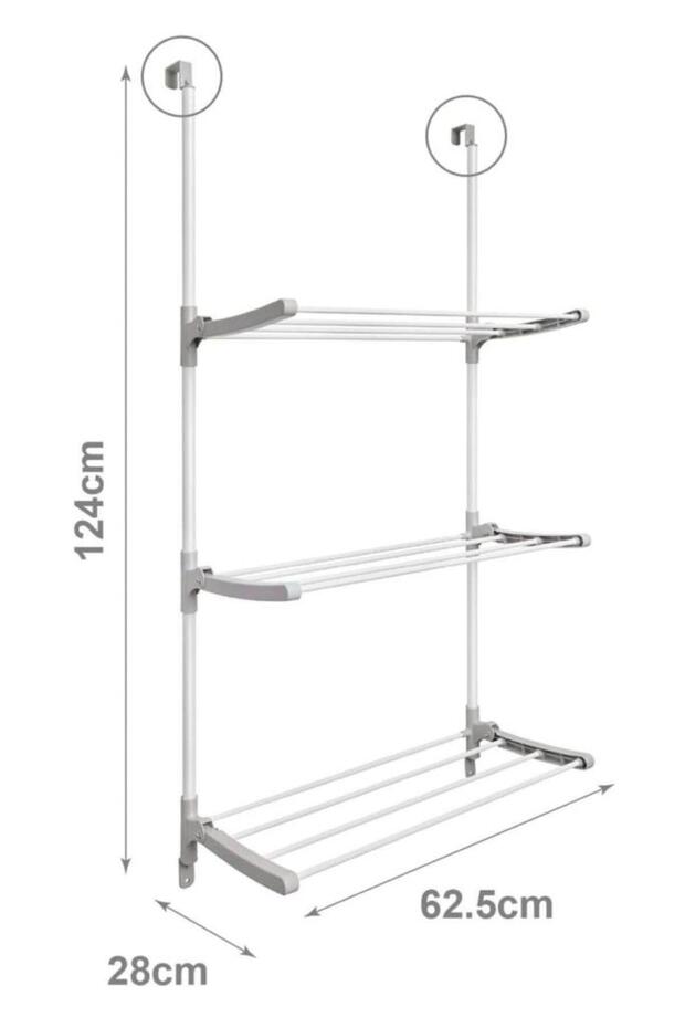 3 Katlı Kapı Arkası Kurutmalık - 6