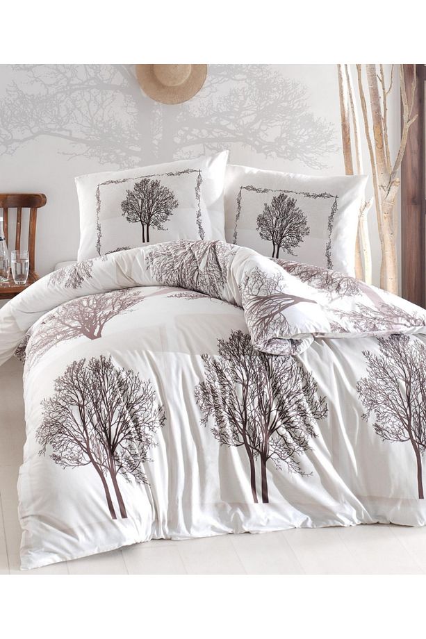 Ranforce Tek Kişilik Nevresim Takımı Tree Kahve - 2