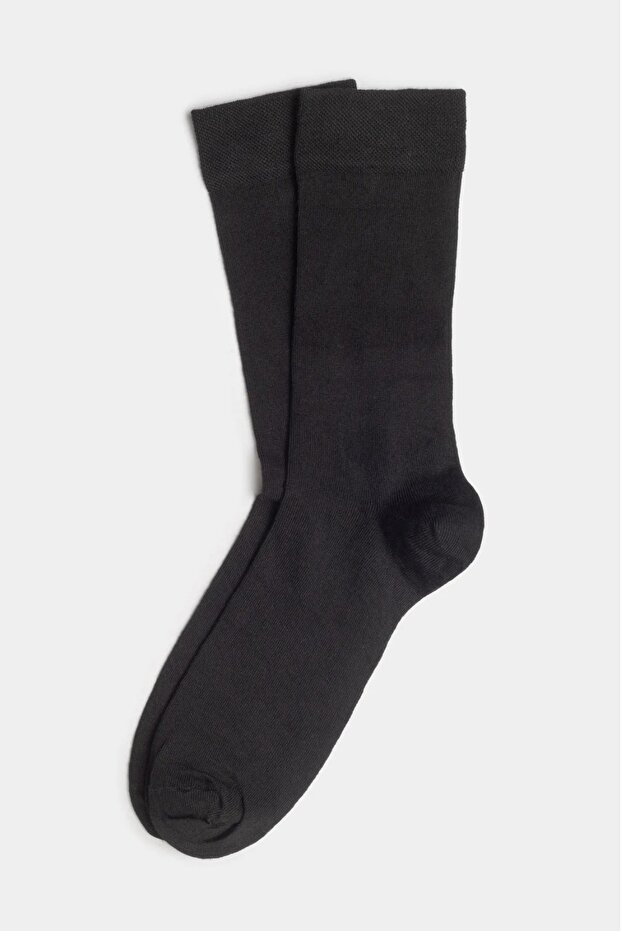 Erkek Bambu Siyah Çorap - 2