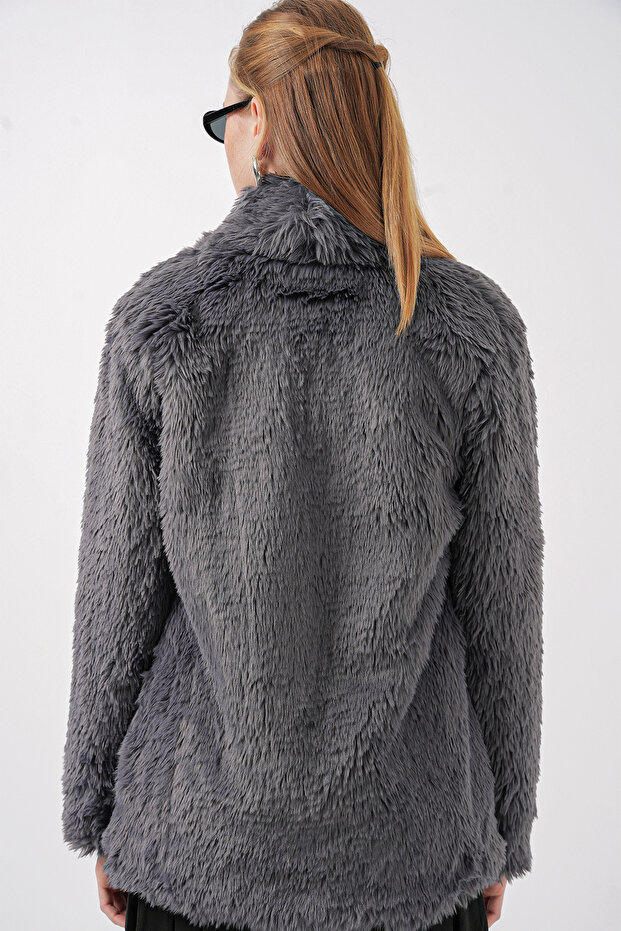 9088 Peluş Kaban - Antrasit - 6