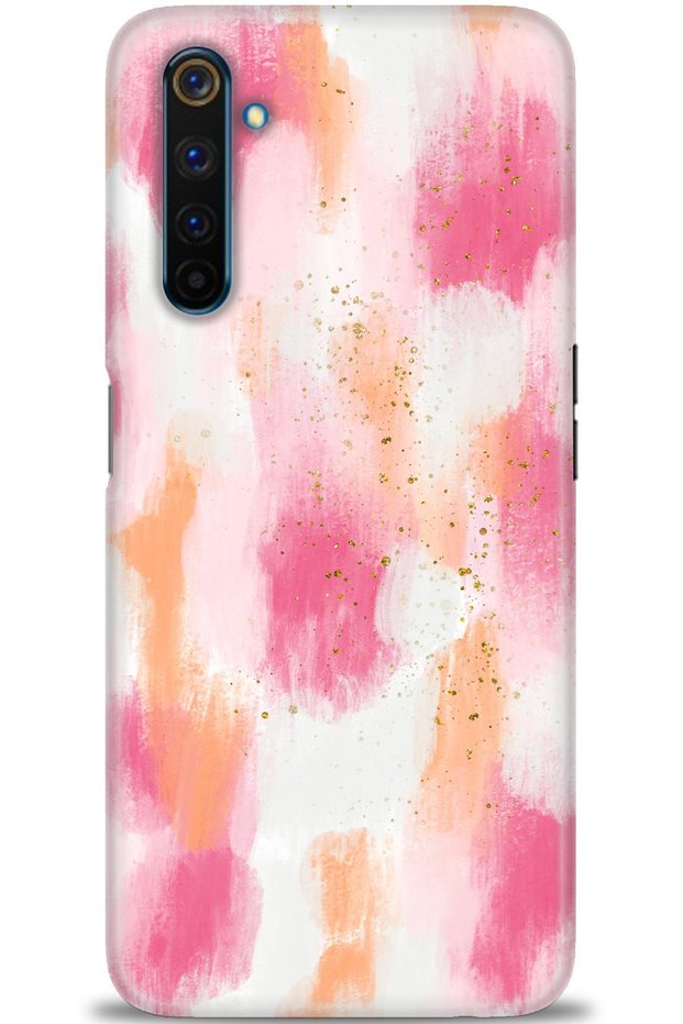 Realme 6 Pro Case Hd Printed Case - Pink Palette + Full Screen Protector