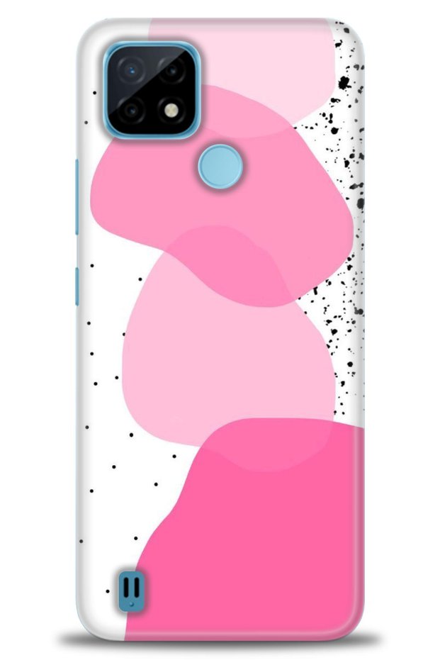 Infinix Hot 10t Case Hd Printed Case - Pink White Black