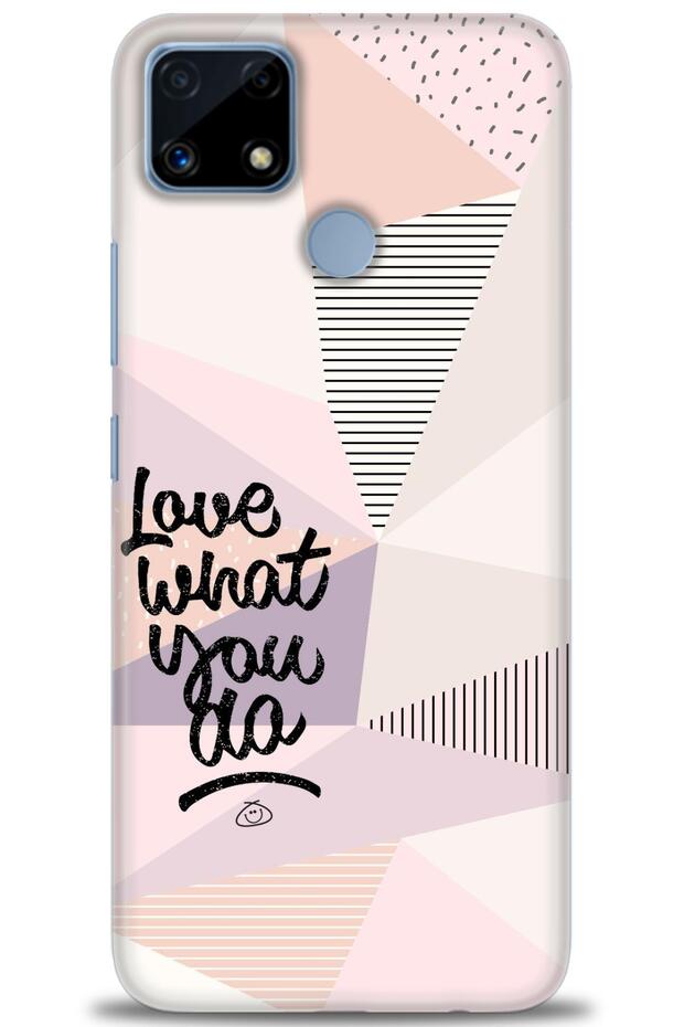 Realme C25S Case Hd Printed Case - What You Do + Full Screen Protector