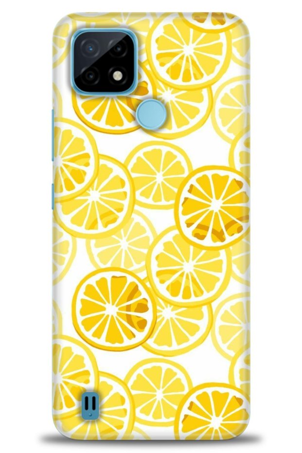 Realme C21 Case Hd Printed Case - Yellow