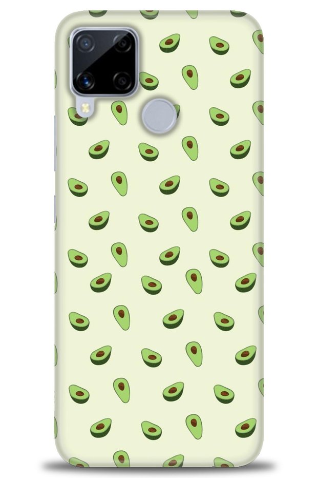 Realme C15 Case Hd Printed Case - Little Avocados + Full Screen Protector