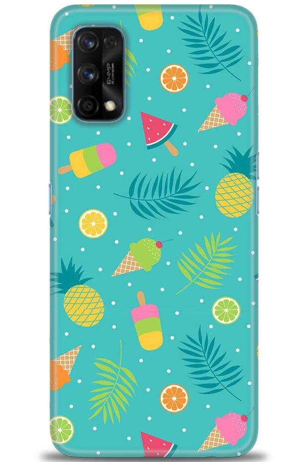 Realme 7 Pro Case Hd Printed Case - Ice Cream and Leaves