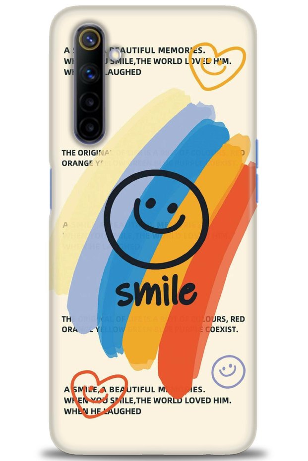 Realme 6 Case Hd Printed Case - Smile