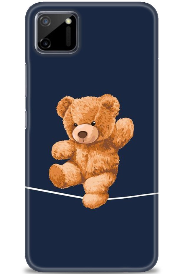 Realme C11 Case Hd Printed Case - Teddy on the String
