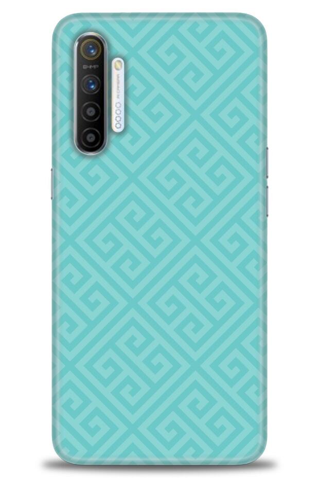 Realme Xt Case Hd Printed Case - Blue Mosaic + Full Screen Protector