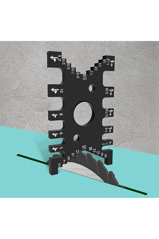 Carpenter Ruler - Router Bit Guide for Swallow Tail, Jig Depth, Gauge Tenon Cutter - 5
