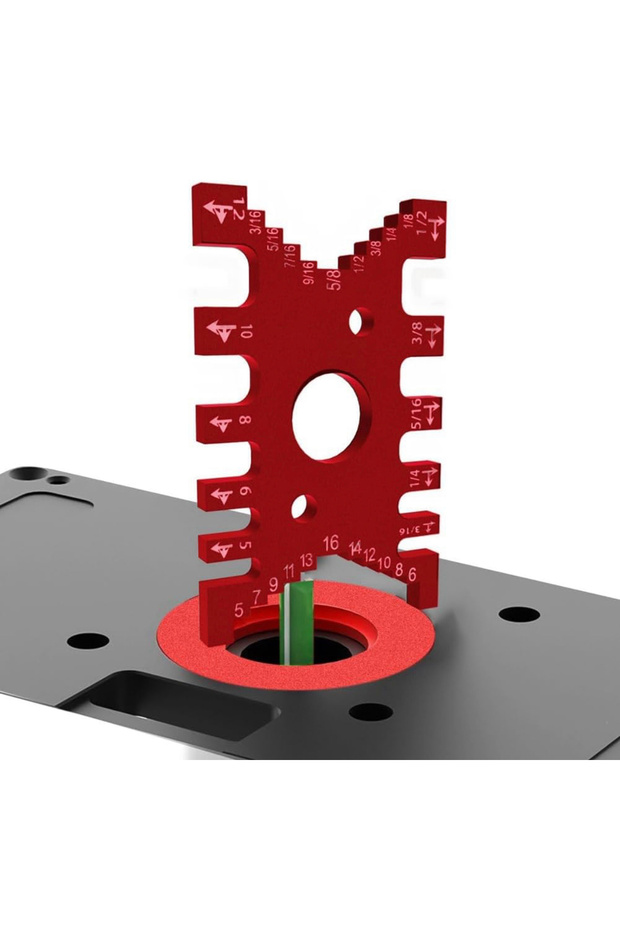 Carpenter Ruler - Router Bit Guide for Swallow Tail, Jig Depth, Gauge Tenon Cutter - 6