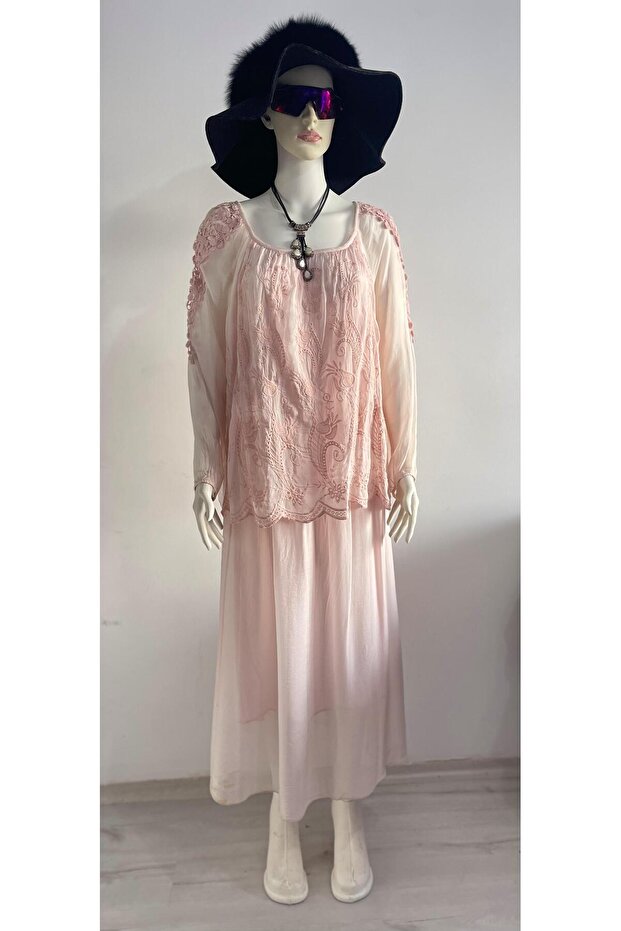 İtalyan İpek Elbise - 1