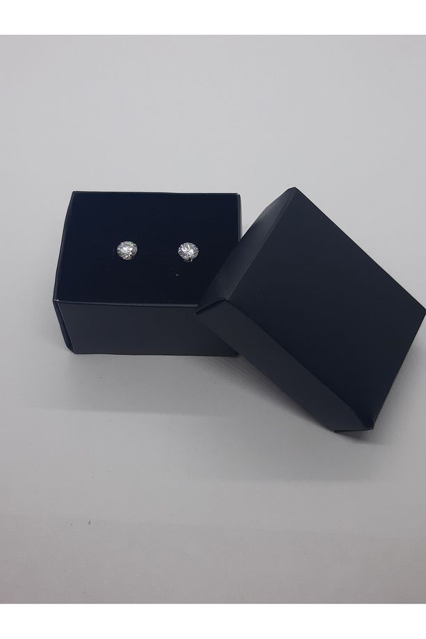 Karton İçi Süngerli Ekonomik ''SİYAH'' (15 ADET ) Takı Saklama Kutusu (5,5 cm x 3 cm x 4cm) - 3