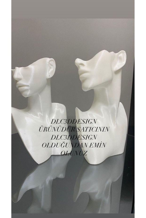 Set of 2 Decorative Jewelry Manikin, Jewelry Display Stand Set, Jewelry Organizer, Earring Necklace Ring Jewellery