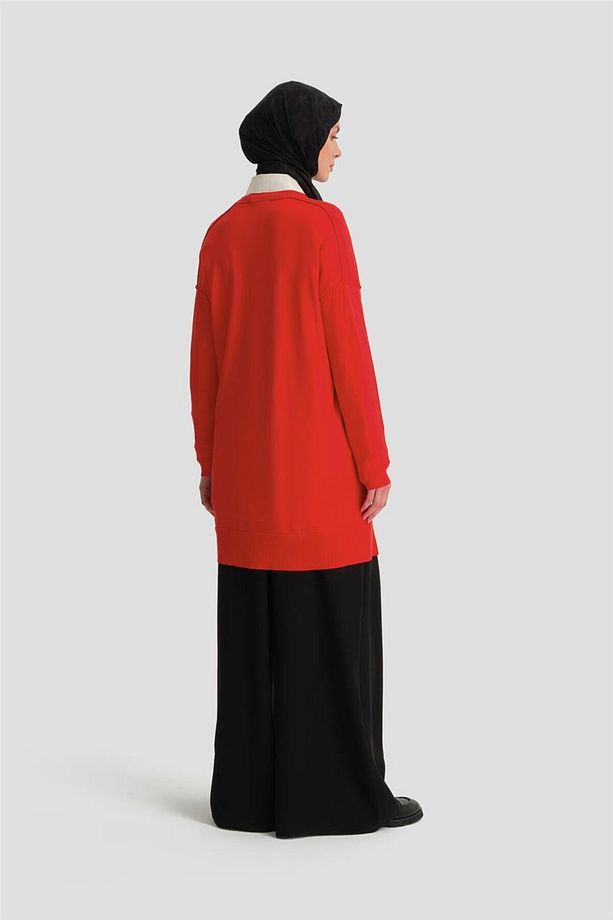 Triko Tunik 24kd2002 Kırmızı - 5