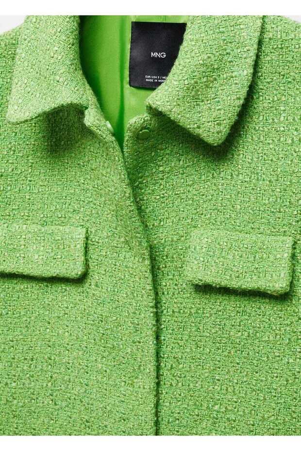 Cepli kısa tüvit ceket - 5