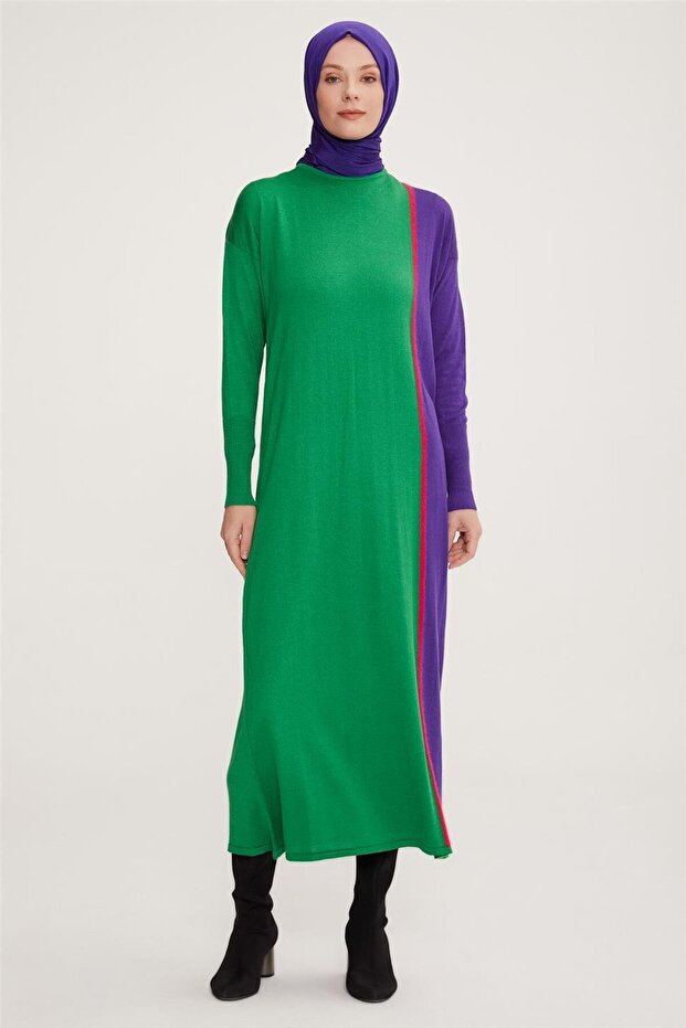 Rochie verde iarba - 22Kd4244 Model - 1