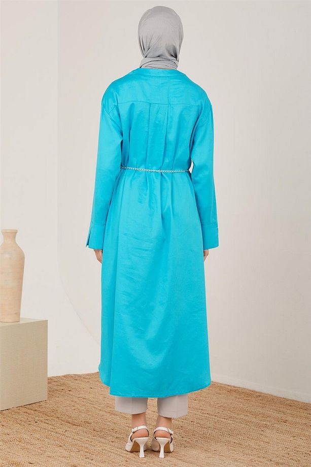 Oversize Tunik Elbise 23y4502 Aqua - 6