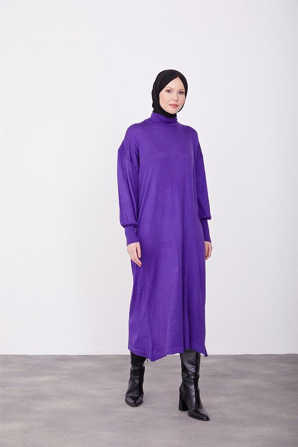 Tunik Elbise 23kd4249 Mor - 3