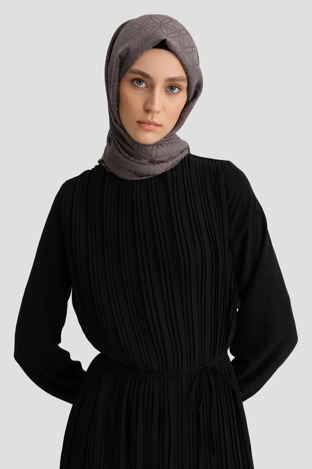 Piliseli Elbise 24yd9435 Siyah - 3