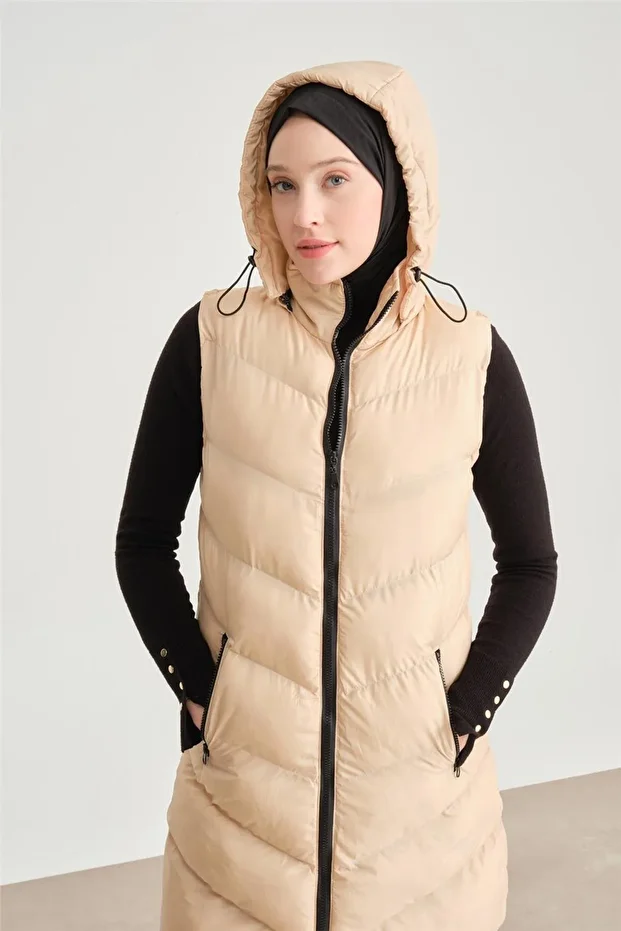 Kapitone Mont 23kd8306 Bej - 1