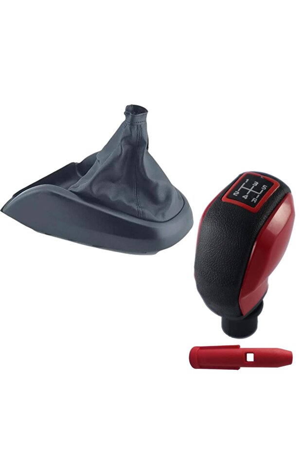 New Model Doblo 3 Case - Red Gear Shift Gaiter & Sports Knob
