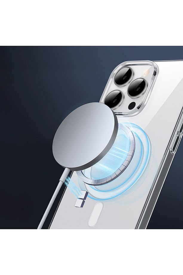 iPhone 16 Pro Max Kılıf Magsafe Şarj Özellikli Wiwu YXK-207 Invisible Pro Sert PC Kapak Şeffaf - 4