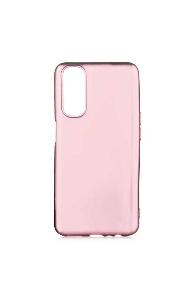 Realme 7 Case Soft Textured Colorful Slim Silicone Soft Cover Premier - Rose Gold