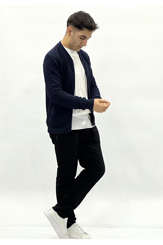 Patterned Cardigan - 1