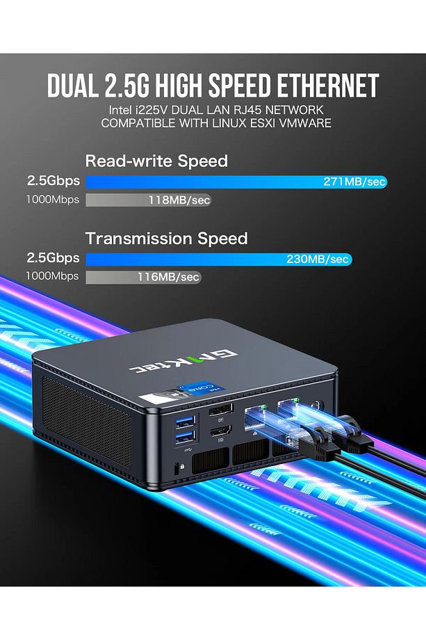 K7 PLUS Intel i7 13620H, 32 GB DDR5, 1 TB SSD, Wi-Fi 6, BT 5.2, Win11 PRO Mini PC - 3