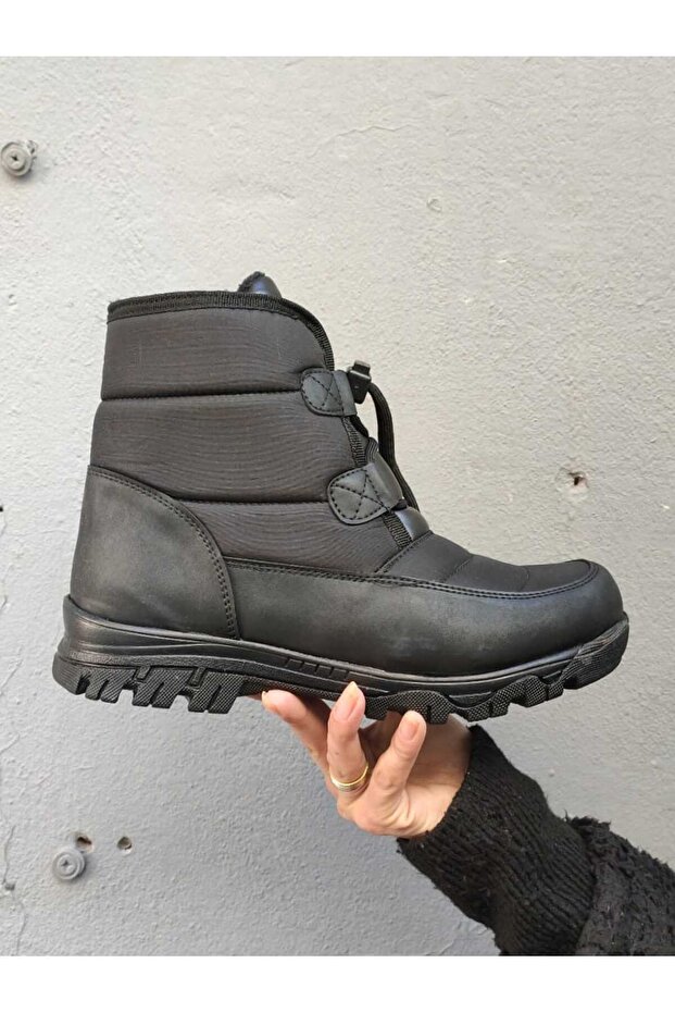 KÜRKLÜ ERKEK KAR BOTU SUYA VE SOĞUĞA DAYANIKLI, KAYMAZ TABAN - 4