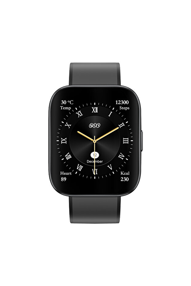 S9 Urban Gs - ساعة ذكية سوداء مع شاشة Amoled 1.95 وGPS مدمجة ودعم NFC - 1