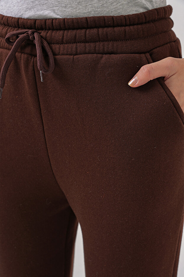 55450 Model Three Thread Brown Sweatpants - 5