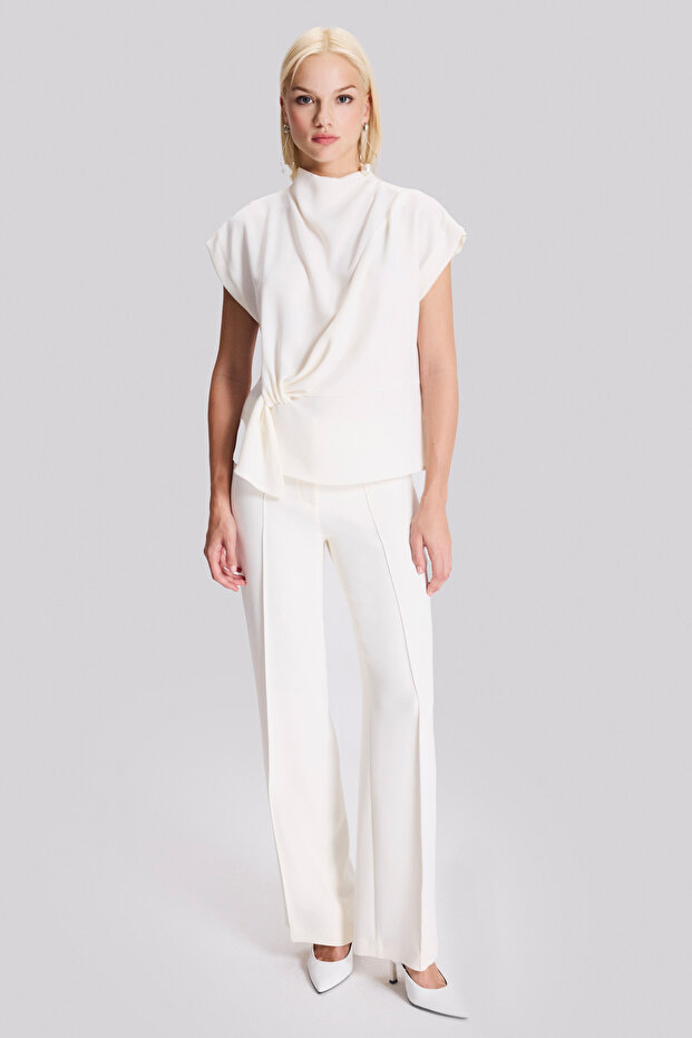 Degaje Yaka Kolsuz Bluz - 2