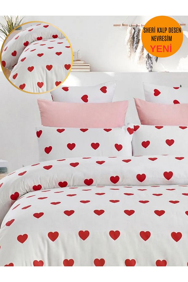 Sheri Basic Tek Kişilik 1 Adet Nevresim (YORGAN KILIFI) 160 cm x 220 cm, Malzeme: %100 Pamuk. - 1