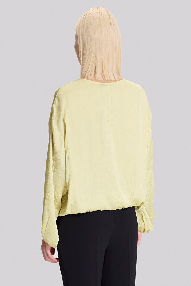 Geniş Kesim Düğmeli Bluz - 4