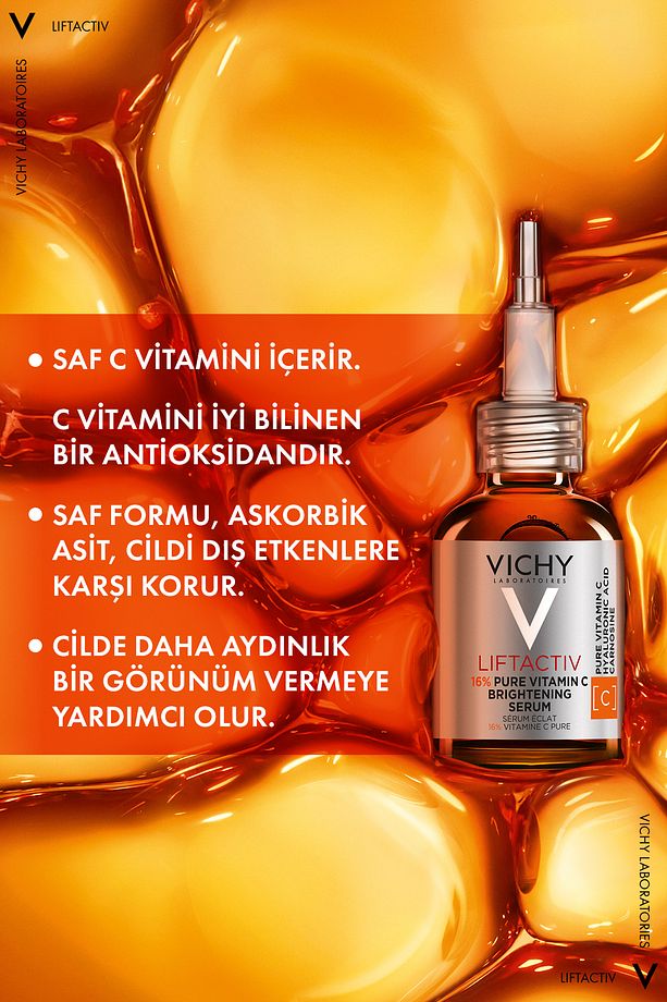 Liftactiv %16 Saf C Vitamini  Antioksidan Serum 20 ml - Tüm Cilt Tipleri İçin - 6