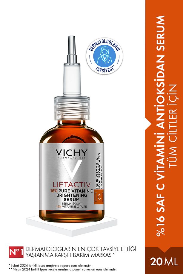 Liftactiv %16 Saf C Vitamini  Antioksidan Serum 20 ml - Tüm Cilt Tipleri İçin - 1